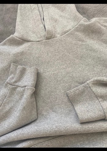 Diğer Gri Kapüşonlu Kadın Sweatshirt