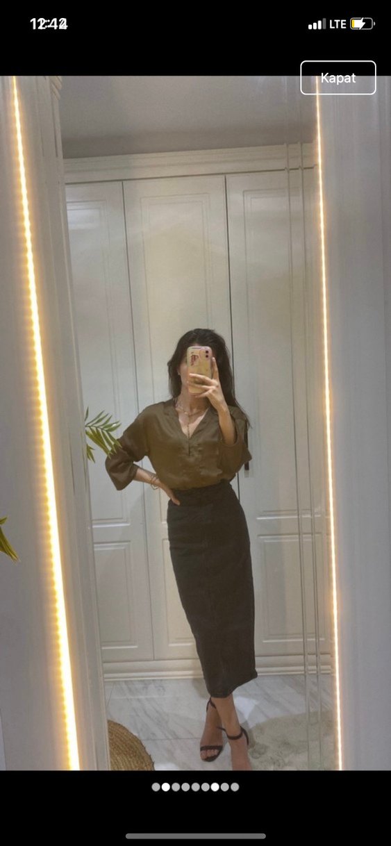 Kadın kot etek - Görsel 3