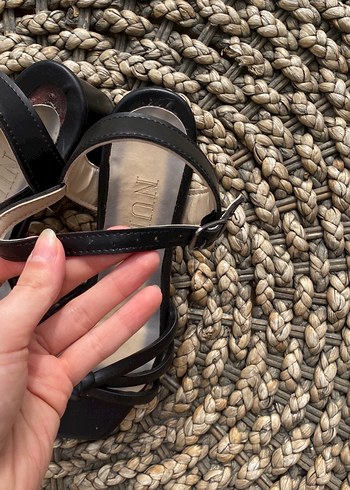 Siyah topuklu Kadın Ayakkabı - Görsel 5