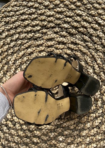 Siyah topuklu Kadın Ayakkabı - Görsel 4