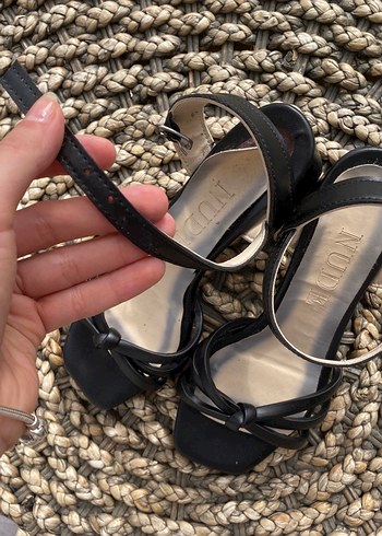 Siyah topuklu Kadın Ayakkabı - Görsel 6