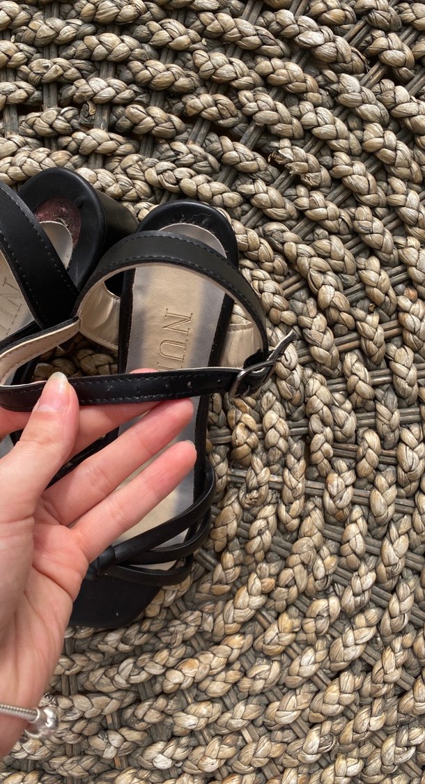 Siyah topuklu Kadın Ayakkabı - Görsel 5