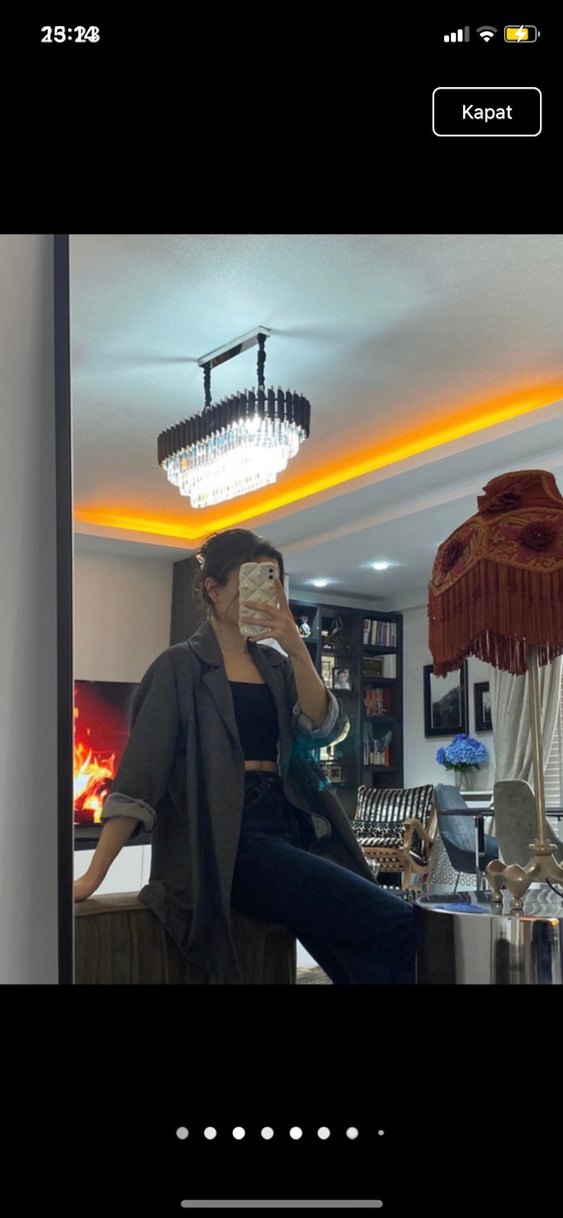 Siyah Transparan Kadın Blazer Ceket - Görsel 2