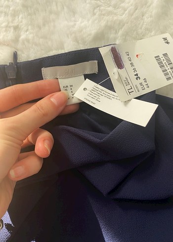 Drapeli Lacivert Midi Elbise - Görsel 3