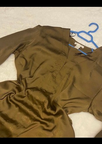 Kadın saten Elbise - Görsel 3