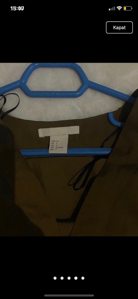 Kadın saten Elbise - Görsel 5