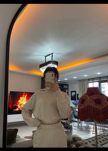 Ekru eşofman takımı - Görsel 5