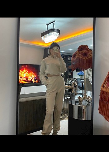 Ekru eşofman takımı - Görsel 2