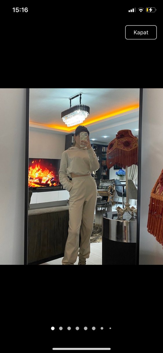 Ekru eşofman takımı - Görsel 2