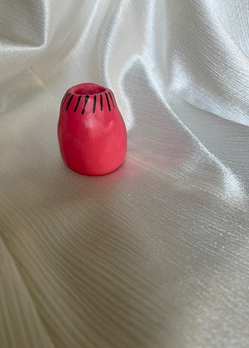 Tasarımcı Pembe Renkli Seramik Dekoratif Obje