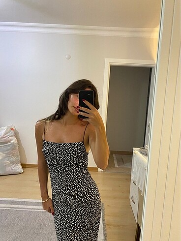 xs Beden çeşitli Renk hm puantiyeli elbise