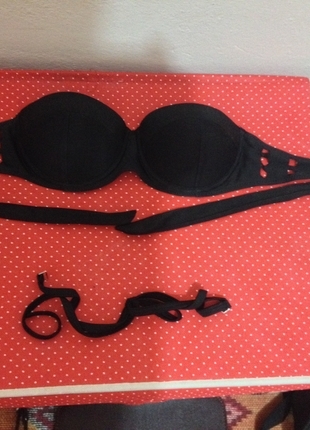 36 Beden Siyah Bikini Üstü