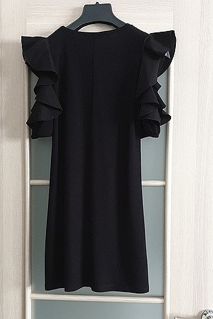Dilvin siyah kısa elbise