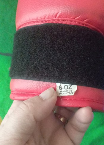 Kırmızı Deri Vertex Boks Eldiveni Velcro - Görsel 3