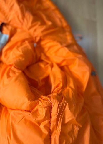 Parlak Turuncu Fermuarlı Kadın erkek Kışlık Ceket - Görsel 4