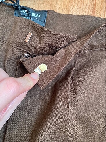 xs Beden kahverengi Renk Pull & Bear Kumaş Pantolon