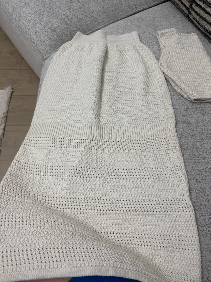 Dantelli Straplez Midi Triko Elbise - Görsel 4