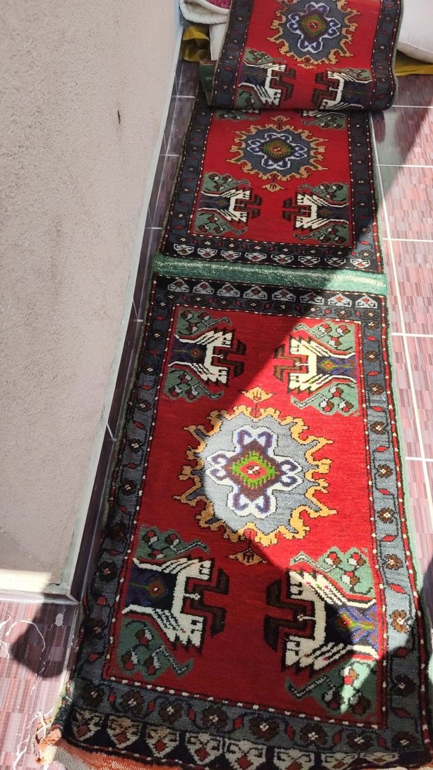 El dokuma Klasik Desenli Çok Renkli Halı - Görsel 2