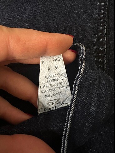 29 Beden Likralı dar paça yüksel bel kot pantolon