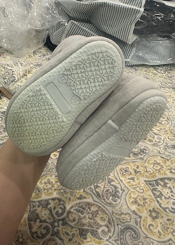 Kız Çocuk Bohem Tarzı Beyaz Sıcak Terlik - Görsel 2