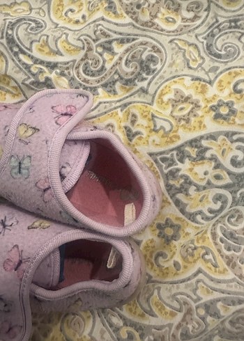 Kız Çocuk Pembe Kelebekli Sıcak Panduf - Görsel 3