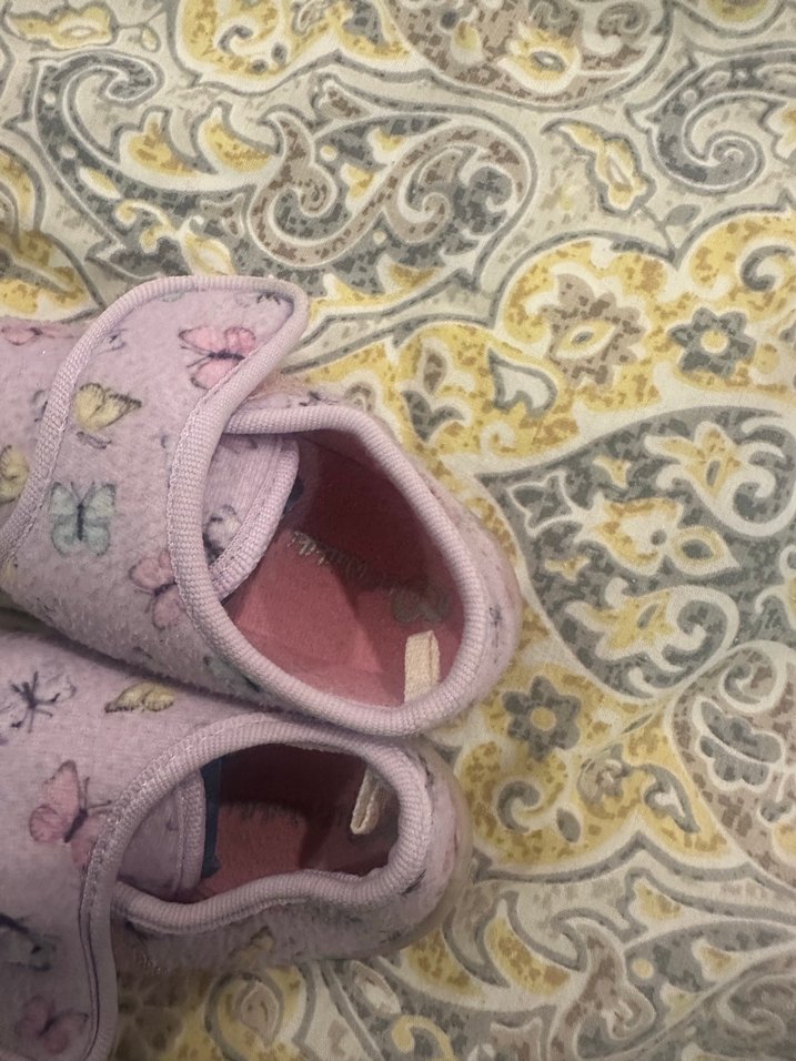 Kız Çocuk Pembe Kelebekli Sıcak Panduf - Görsel 3