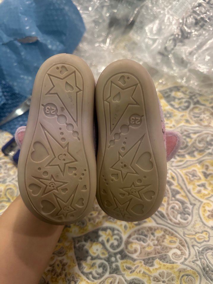 Kız Çocuk Pembe Kelebekli Sıcak Panduf - Görsel 2