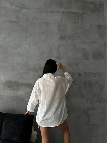 Zara Nakış Detaylı Keten Gömlek