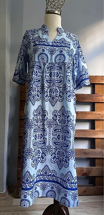 Vintage Love Desenli elbise