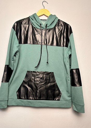 Zara Derili Kapüşonlu Kadın Sweatshirt