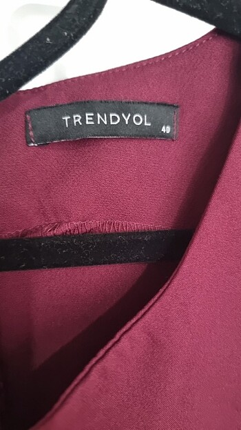 40 Beden bordo Renk Elbise