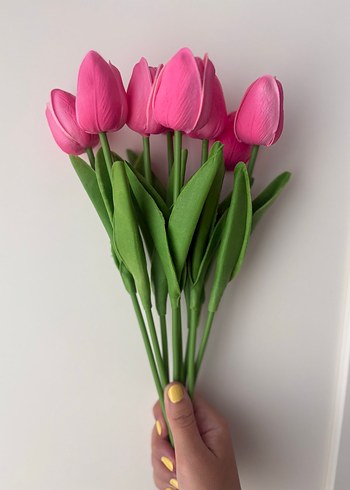 Beden pembe Renk Pembe Dekoratif Yapay Lale