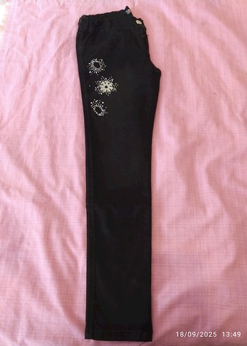 Siyah Payet İşlemeli çocuk garson boyKot Pantolon - Görsel 11