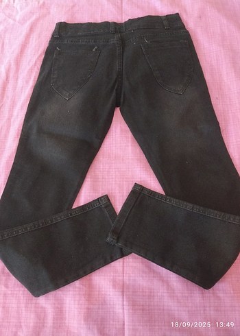 Siyah Payet İşlemeli çocuk garson boyKot Pantolon - Görsel 6