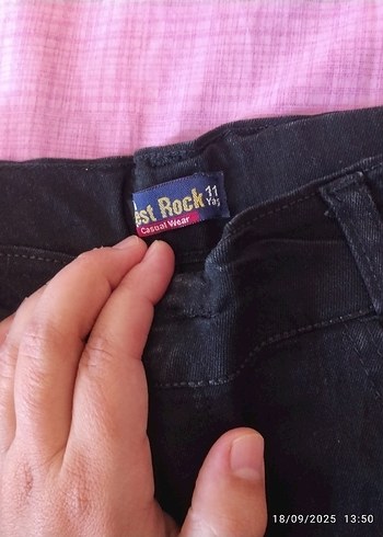 Siyah Payet İşlemeli çocuk garson boyKot Pantolon - Görsel 14