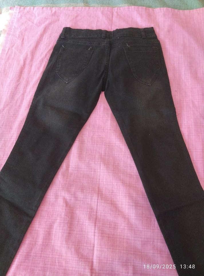 Siyah Payet İşlemeli çocuk garson boyKot Pantolon - Görsel 5