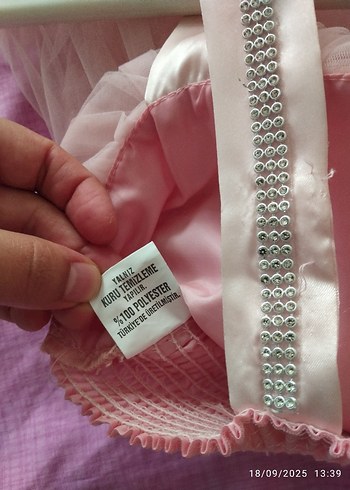 Pembe Bohem Tarzı Fırfırlı Kız Çocuk Elbisesi - Görsel 6