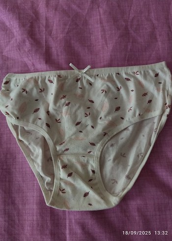 Renkli Kalp Desenli Midi Kadın Külot - Görsel 12