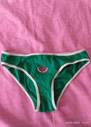 Renkli Kalp Desenli Midi Kadın Külot - Görsel 7