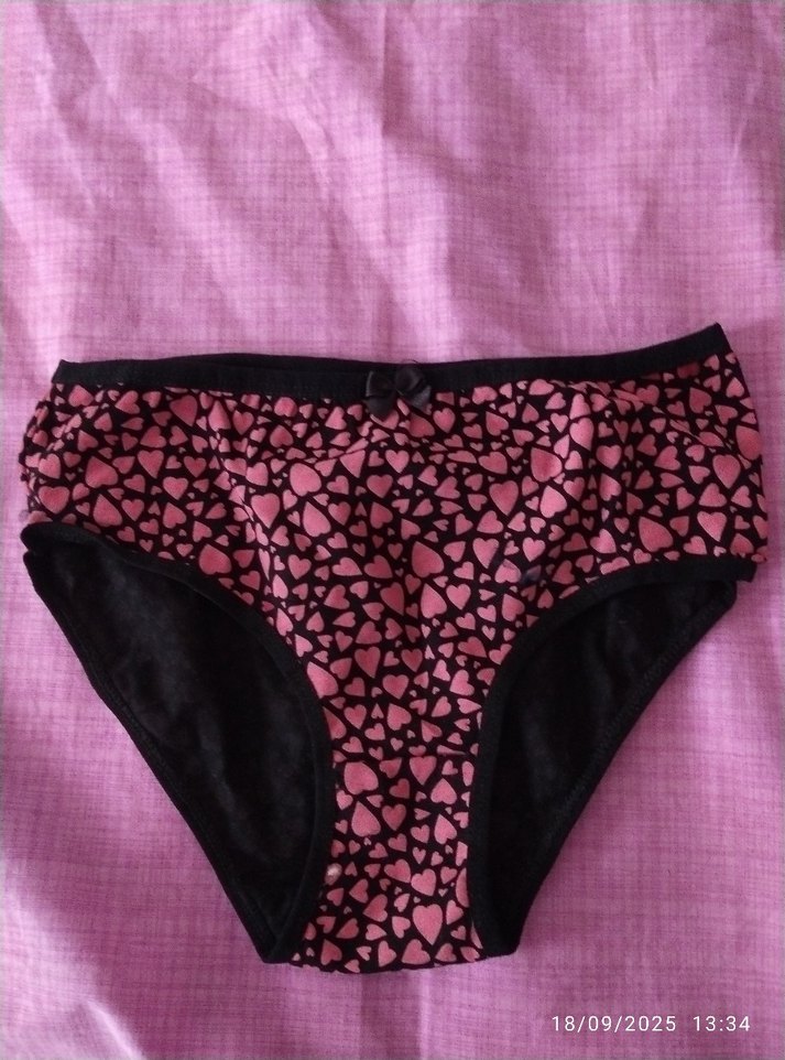 Renkli Kalp Desenli Midi Kadın Külot - Görsel 2