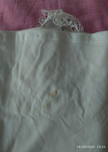 Dantel Detaylı Pembe V Yaka Atlet - Görsel 7