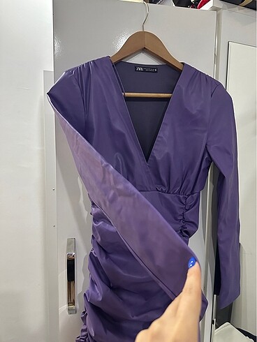 Zara deri elbise - Görsel 3