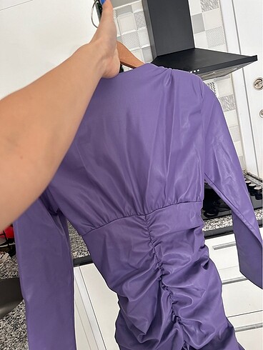 Zara deri elbise - Görsel 5