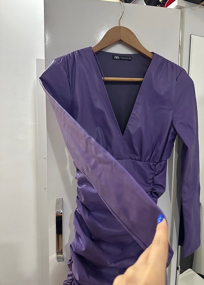 Zara deri elbise - Görsel 3