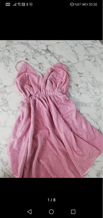 Simli mini elbise Gülşah Evecen özel tasarım