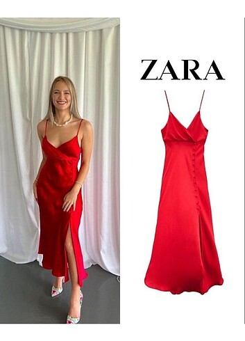 Zara Saten Elbise