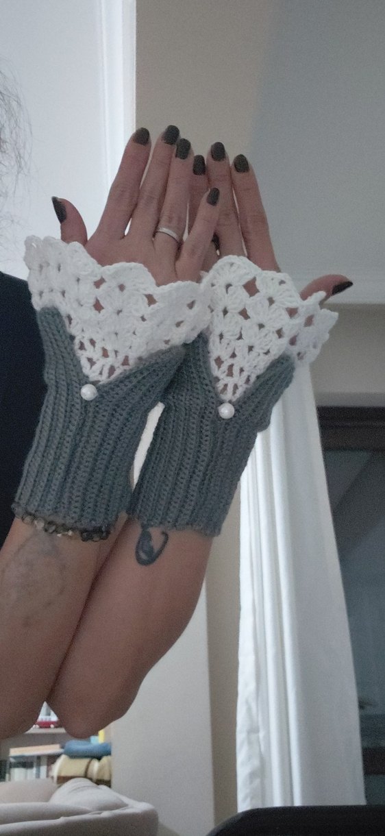 Bohem vintage y2k eldiven - Görsel 4