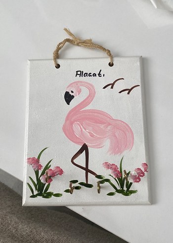 Pembe Flamingo Temalı Dekoratif anahtarlık - Görsel 2