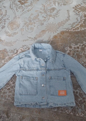 Lcw minnie ko Kız Çocuk Mavi Düğmeli Denim Ceket