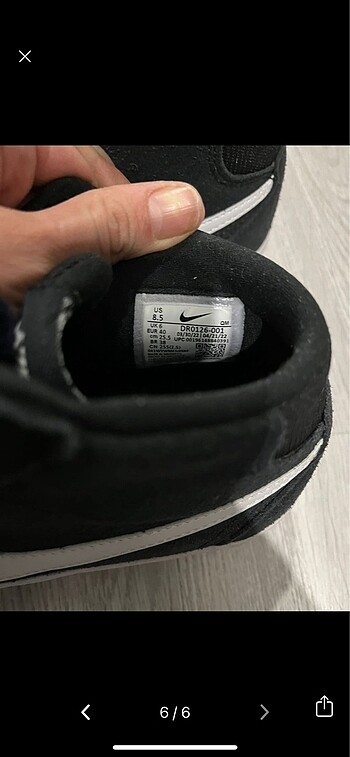 40 Beden siyah Renk Nike spor ayakkabı